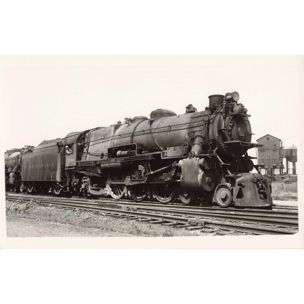 RPPC c1950 Pennsylvania Railroad Steam Locomotive 3888 Real Photo PA